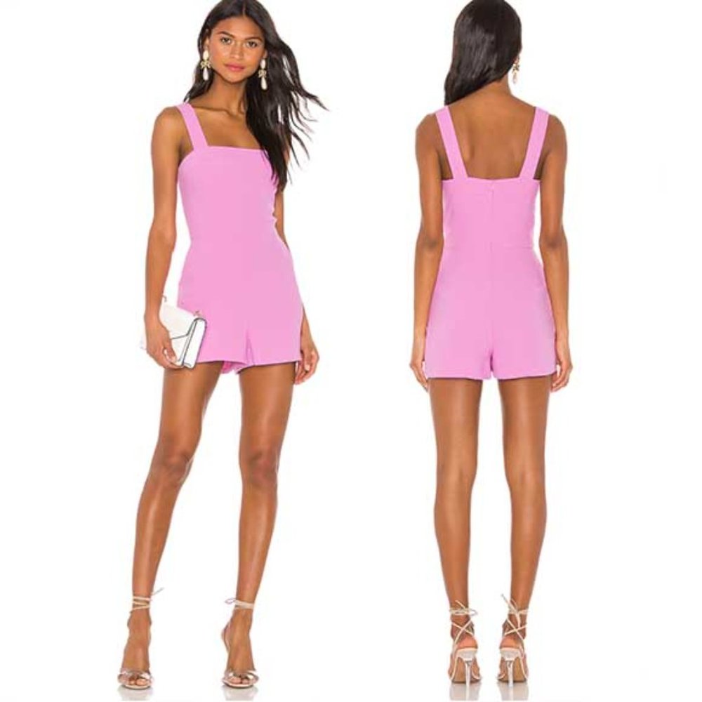 Amanda Uprichard Ace Romper in Pink M